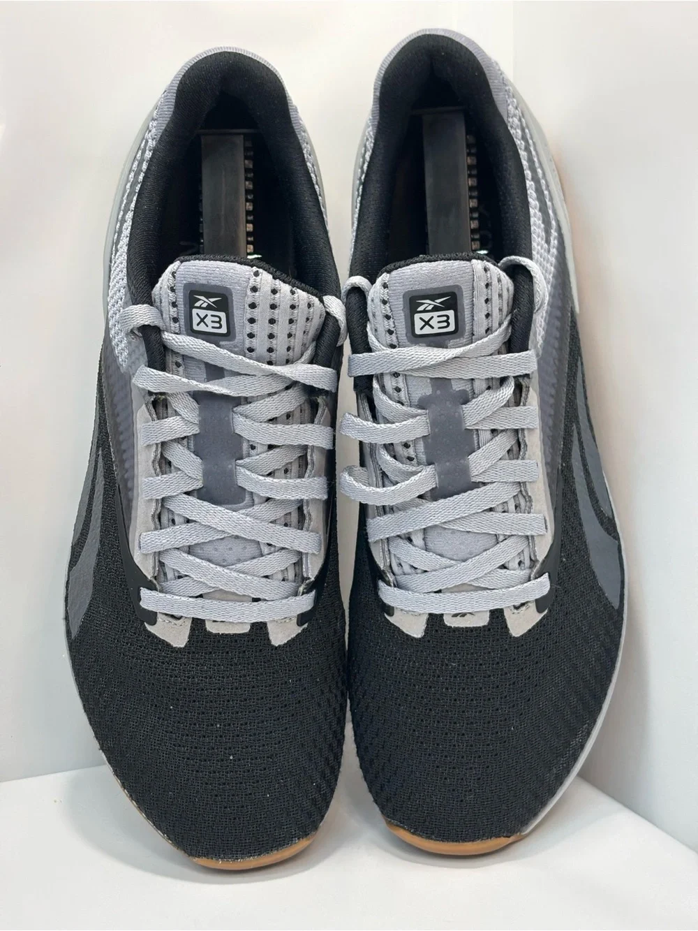 Reebok Nano X3 Shoes Men's Size 9 Cold Grey/Black Mesh Training Sneaker CK11039
